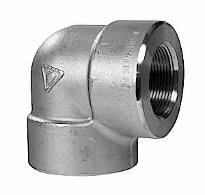 paslanmaz 3000LB NPT Dişli Dirsek